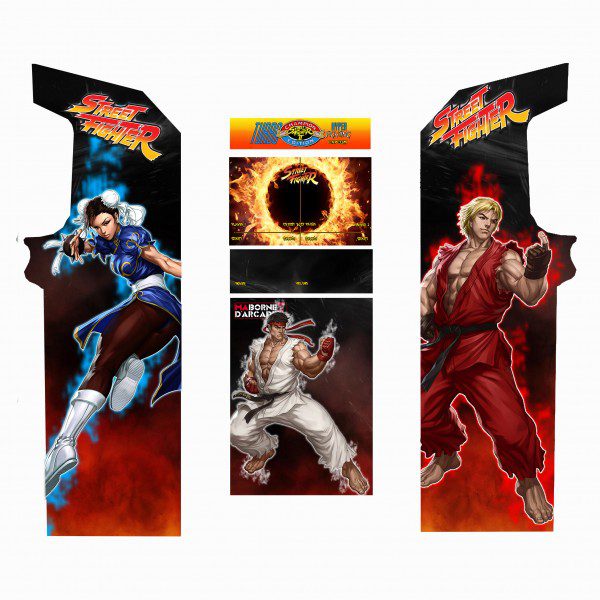 Set De Stickers PM88 Street Fighter Pour Borne D’Arcade – Modèle 1