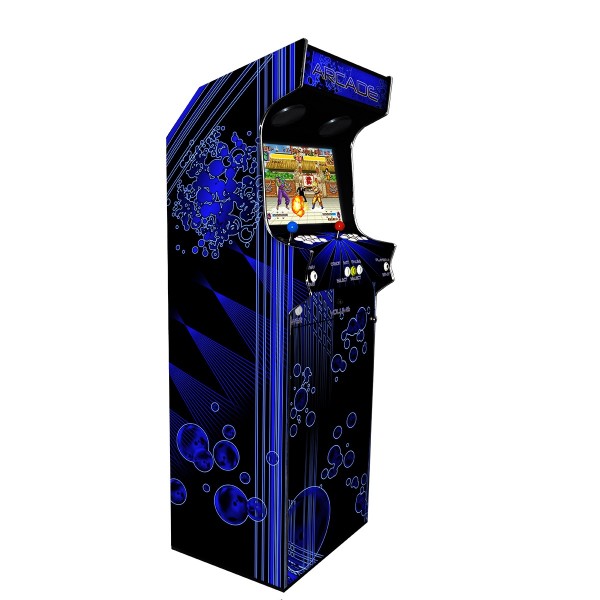 Borne Arcade Classic Profil Gauche Modèle Deep Blue ma-borne-arcade.fr
